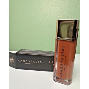 NEW Anastasia Lip Velvet Texture Mousse Peach Amber 0.12 oz NIB Lipstick Gloss